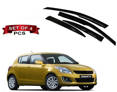 motobridge For Front, Rear Wind Deflector(Tinted Maruti Swift LXI)