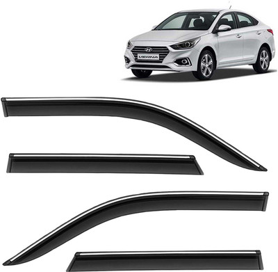 Kingsway For Non-convertibles Front, Rear Wind Deflector(Tinted HYUNDAI Verna)