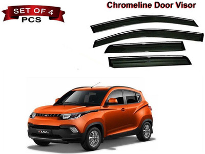 motobridge For Front, Rear Wind Deflector(Tinted Mahindra KUV 100)