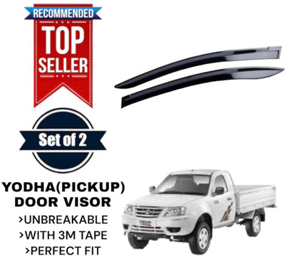 GENFRIDD For Non-convertibles Front Wind Deflector(Tinted Tata Yodha Pickup 1500 (Diesel)