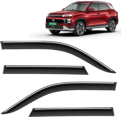 Kingsway For Non-convertibles Front, Rear Wind Deflector(Tinted HYUNDAI Creta)