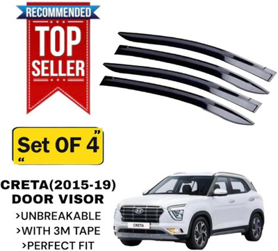 GENFRIDD For Non-convertibles Front Wind Deflector(Tinted Hyundai Creta)