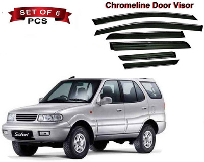 motobridge For Convertibles Front, Rear Wind Deflector(Tinted Tata Safari)