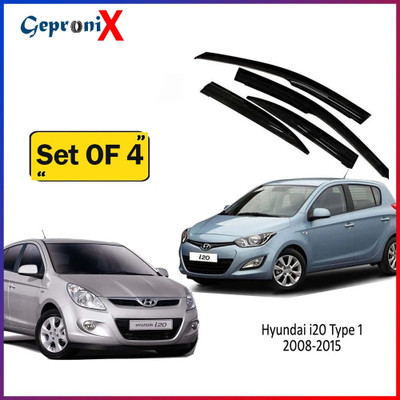 GAURIENTERPRIES For Non-convertibles Front, Rear Wind Deflector(Tinted HYUNDAI i20)