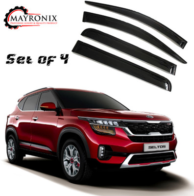 Mayronix For Non-convertibles Front, Rear Wind Deflector(Tinted Kia Seltos GTK Petrol)