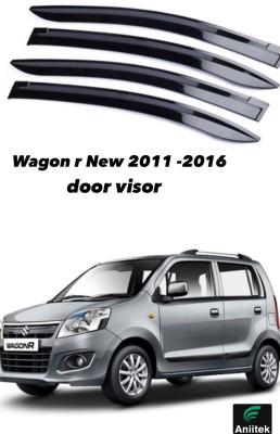 ANiiTEK For Non-convertibles Rear, Front Wind Deflector(Tinted Maruti WagonR)