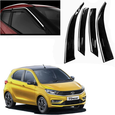 Ds enterprise For Non-convertibles Front, Rear Wind Deflector(Tinted Tata Tiago)