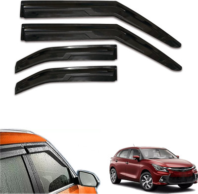motobridge For Non-convertibles Front, Rear Wind Deflector(Tinted Toyota Glanza V Petrol)