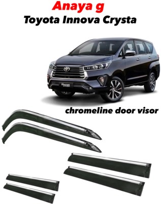 ANAYA G For Convertibles Rear, Front Wind Deflector(Tinted Toyota Innova Crysta)