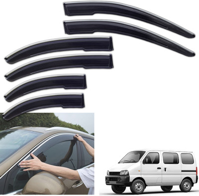 motobridge For Non-convertibles Front, Rear Wind Deflector(Tinted Maruti Eeco)