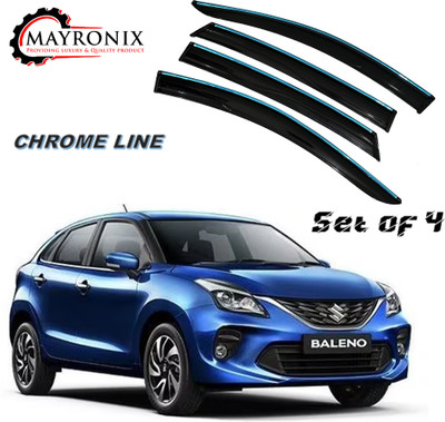 Mayronix For Non-convertibles Front, Rear Wind Deflector(Clear Maruti Baleno)