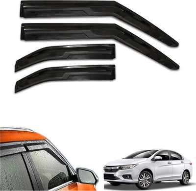 motobridge For Non-convertibles Front, Rear Wind Deflector(Tinted Honda City i DTec S)
