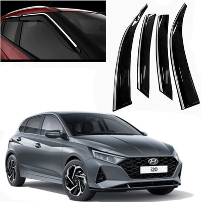 Ds enterprise For Non-convertibles Front, Rear Wind Deflector(Tinted HYUNDAI i20)