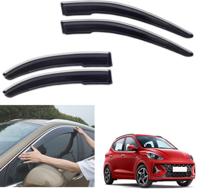 motobridge For Non-convertibles Front, Rear Wind Deflector(Tinted Hyundai Grand I10 Nios Asta 1.2 Kappa VTVT)