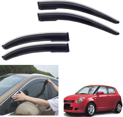motobridge For Non-convertibles Front, Rear Wind Deflector(Tinted Maruti Swift LDI)