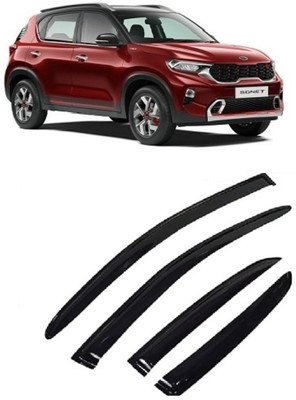 MOTOSHIELD For Non-convertibles Front, Rear Wind Deflector(Tinted Kia Sonet)