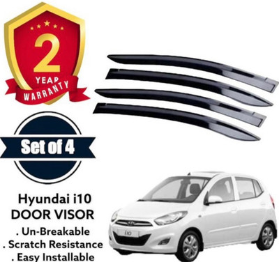 VIZOLT For Non-convertibles Front Wind Deflector(Tinted HYUNDAI i10)