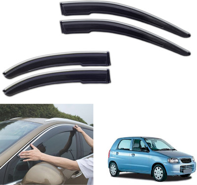 motobridge For Non-convertibles Front, Rear Wind Deflector(Tinted Maruti Alto)