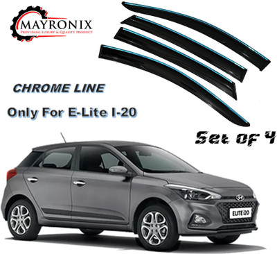 Mayronix For Non-convertibles Front, Rear Wind Deflector(Tinted HYUNDAI Elite i20)
