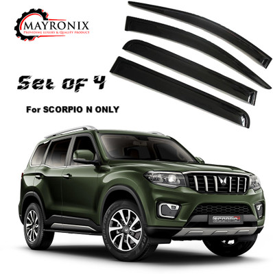 Mayronix For Non-convertibles Front, Rear Wind Deflector(Tinted MAHINDRA New Scorpio)