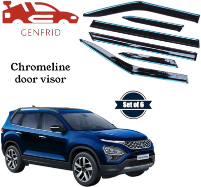 GENFRID For Non-convertibles Rear Wind Deflector(Tinted Tata Safari)