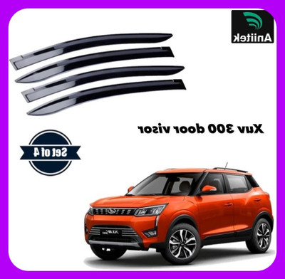 ANiiTEK For Non-convertibles Rear, Front Wind Deflector(Tinted MAHINDRA XUV300 W6 AMT Diesel)