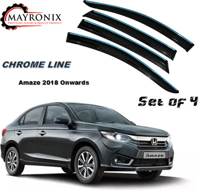 Mayronix For Non-convertibles Front, Rear Wind Deflector(Tinted Honda Amaze)