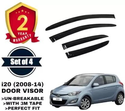 ANiiTEK For Non-convertibles Front, Rear Wind Deflector(Tinted HYUNDAI i20)