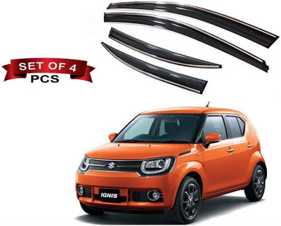 motobridge For Front, Rear Wind Deflector(Tinted Maruti Ignis 1.3 Zeta)