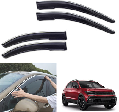 PEEPS STORE For Non-convertibles Front, Rear Wind Deflector(Tinted Volkswagen Taigun)
