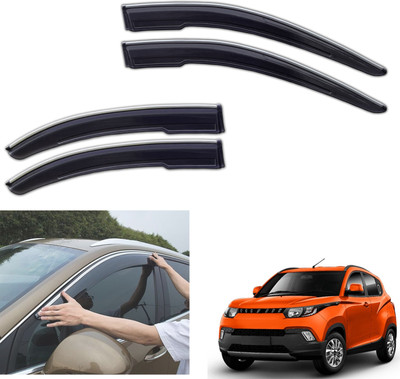 motobridge For Non-convertibles Front, Rear Wind Deflector(Tinted Mahindra KUV 100)