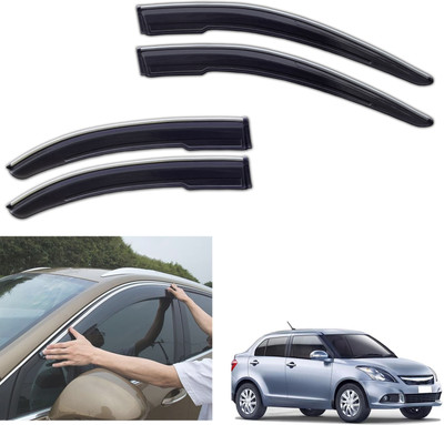 motobridge For Non-convertibles Front, Rear Wind Deflector(Tinted Maruti Swift Dzire AMT ZXI Petrol)