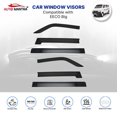 AUTOMANTRA For Non-convertibles Rear Wind Deflector(Tinted Maruti Eeco)