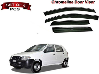 motobridge For Front, Rear Wind Deflector(Tinted Maruti Alto)