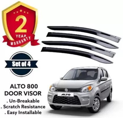 ANiiTEK For Non-convertibles Front, Rear Wind Deflector(Tinted Maruti Alto 800)