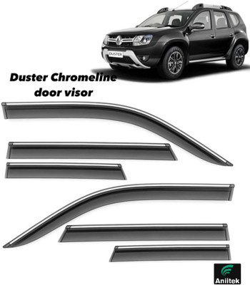 ANiiTEK For Non-convertibles Rear, Front Wind Deflector(Tinted Renault Duster)