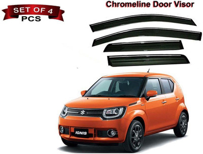 motobridge For Front, Rear Wind Deflector(Tinted Maruti Ignis 1.3 Zeta)