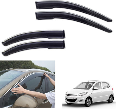 motobridge For Non-convertibles Front, Rear Wind Deflector(Tinted Hyundai i10 1.2L)