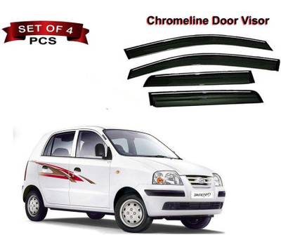motobridge For Front, Rear Wind Deflector(Tinted Hyundai Santro Xing)