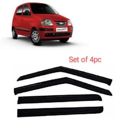 motobridge For Non-convertibles Rear, Front Wind Deflector(Clear Maruti Santro Xing)