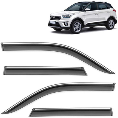 Kingsway For Non-convertibles Front, Rear Wind Deflector(Tinted HYUNDAI Creta)
