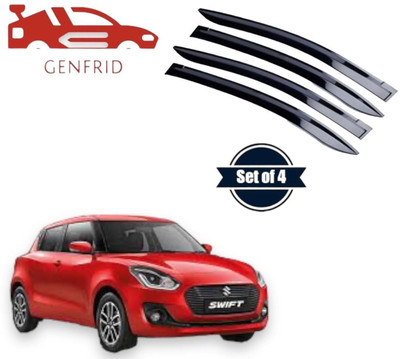 GENFRID For Non-convertibles Front Wind Deflector(Tinted Maruti Swift AMT VXI)