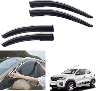 PEEPS STORE For Non-convertibles Front, Rear Wind Deflector(Tinted Renault Kwid 1.0 RXT 02 Anniversary Edition)
