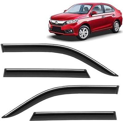 motobridge For Non-convertibles Front, Rear Wind Deflector(Tinted Honda Amaze)
