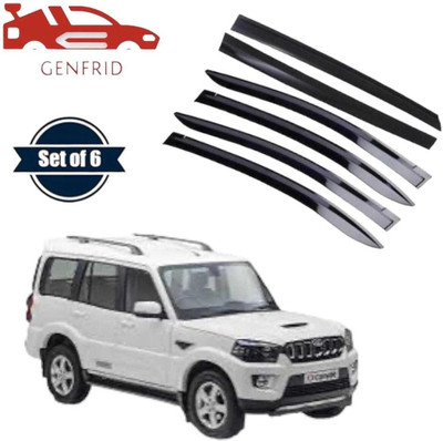 GENFRID For Non-convertibles Front Wind Deflector(Tinted Mahindra Scorpio)