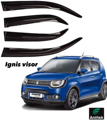 ANiiTEK For Non-convertibles Rear, Front Wind Deflector(Tinted Maruti Ignis 1.2 Delta Petrol)