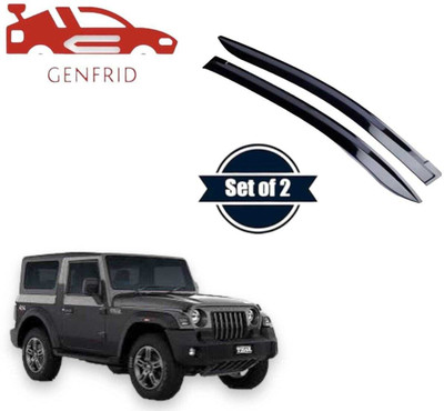GENFRID For Non-convertibles Front Wind Deflector(Tinted Mahindra Thar DI 4X2)