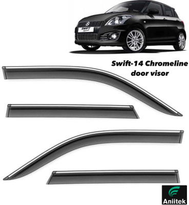 ANiiTEK For Non-convertibles Rear, Front Wind Deflector(Tinted Maruti Swift VDI, Swift LXI)