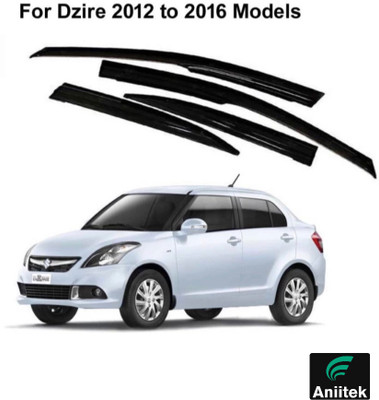 ANiiTEK For Non-convertibles Rear, Front Wind Deflector(Tinted Maruti Swift Dzire)