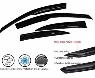 ANiiTEK For Non-convertibles Front, Rear Wind Deflector(Tinted MAHINDRA NA)